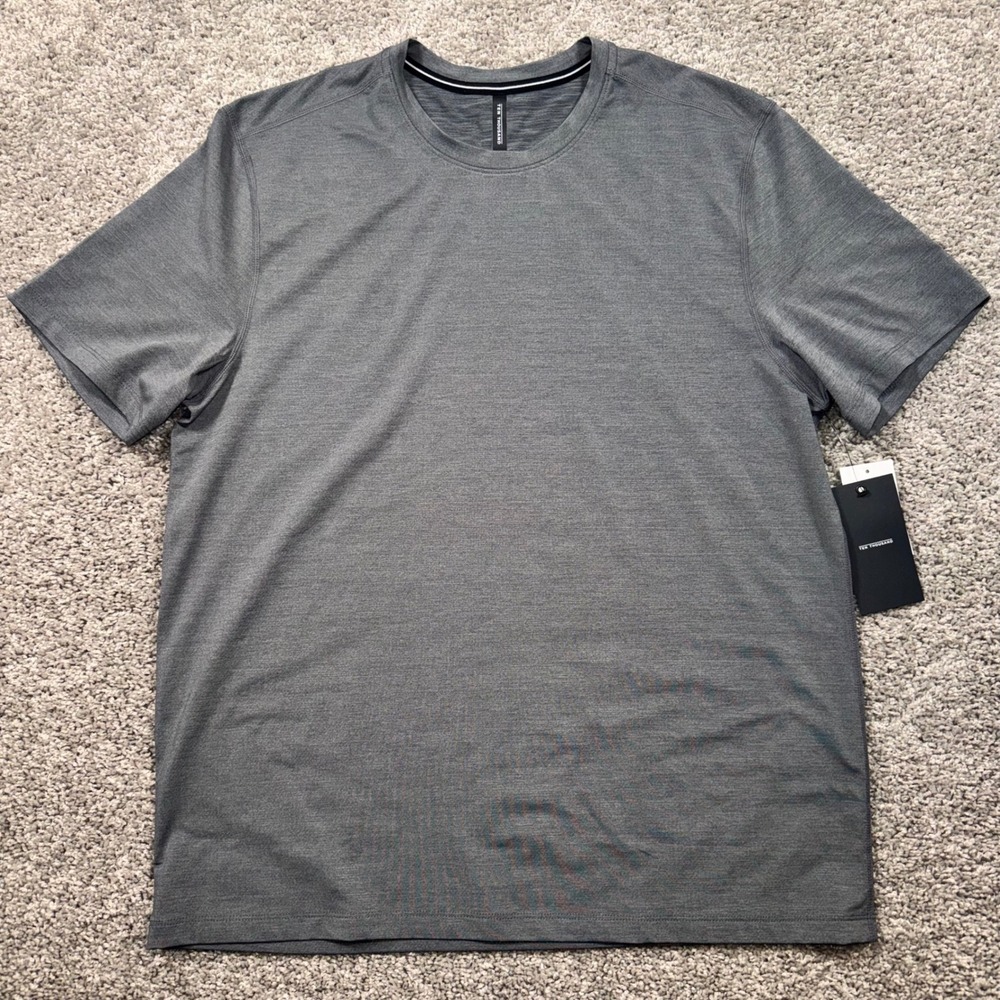 Ten Thousand Interval Shirt Mens Stretch Iron Gray Small NEW